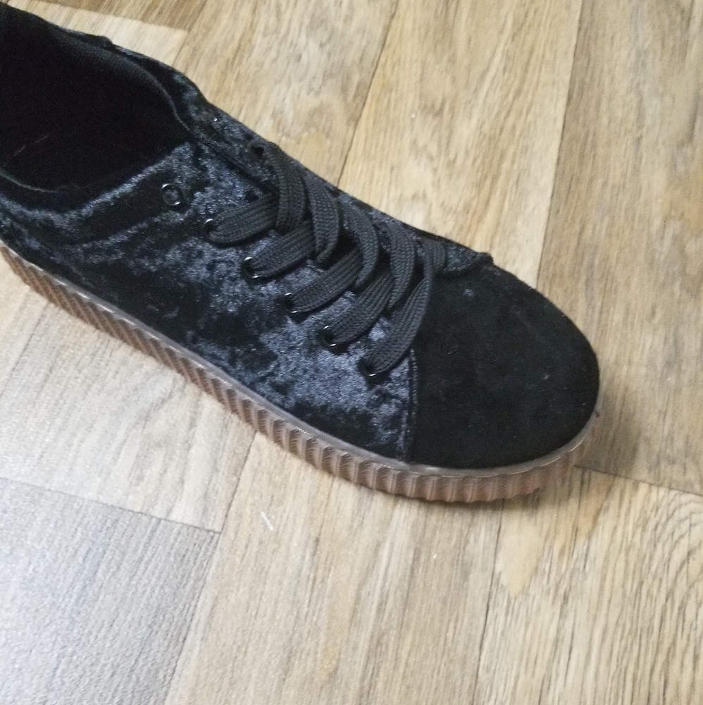 Quipid Crushed Velvet platform Sneakers - Picture 5 of 10